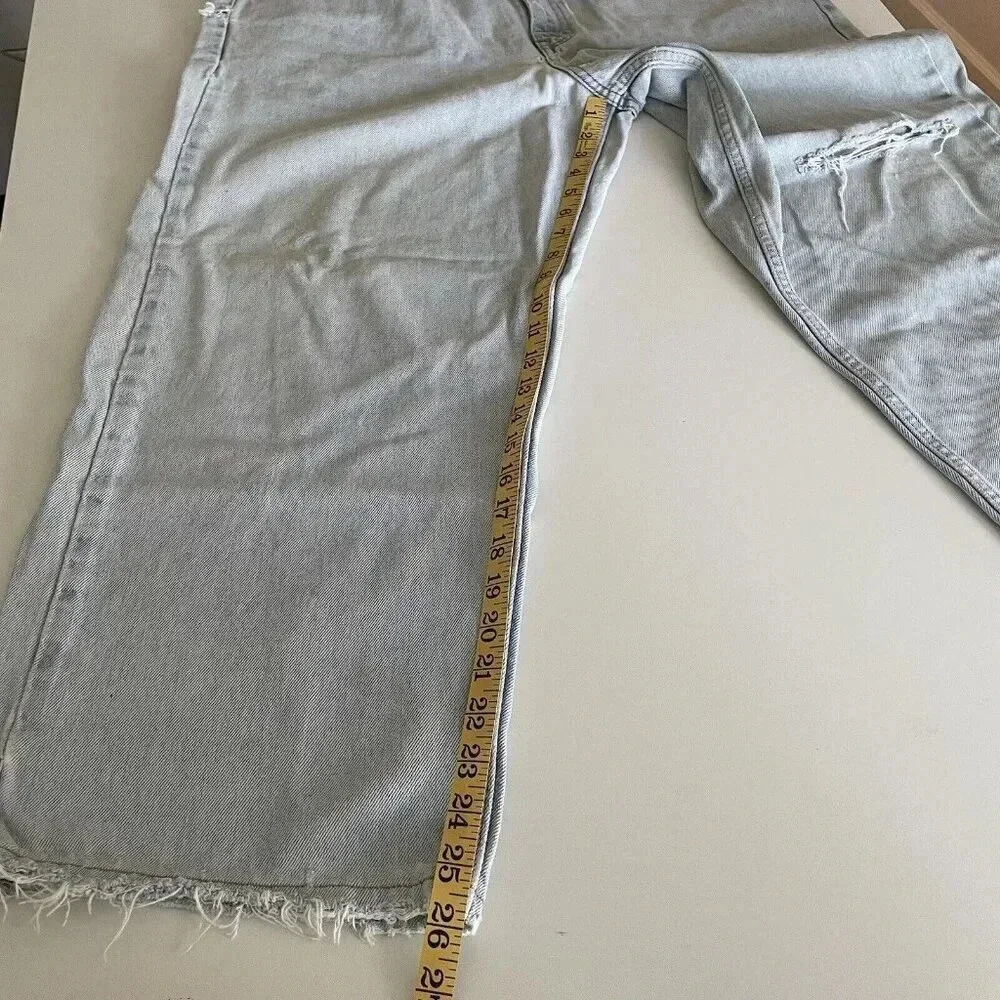 Vintage Ralph Lauren Polo Jeans Co Wide Leg Y2K Skate Destroyed 36x26 Loose Fit